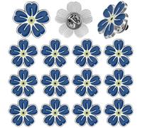 Pin's commémoratif « Forget Me Not » en vrac pour célébration de la vie - Pour funérailles - Alzheimer - Démence - Forget Me Not - Broche commémorative - Cadeau pour vos proches, taille unique, Métal