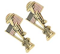 Pin's commémoratif soldat vintage avec gravure détaillée sur métal, accessoire armé pour collectionneurs et collectionneurs patriotiques, One Size, Comme décrit