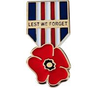 Pin's coquelicot pour le jour du Souvenir 2024 Drapeau du Royaume-Uni, Métal