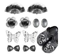 Pins Crocs, DIY Pins pour Crocs, Décoration Papillon Pins Crocs Disney, Crocs Accessoires pour Sabots, Bijoux Crocs Amovible, Deco Crocs Réutilisable, Pins Crocs Femme, Lot de 10 Pièces
