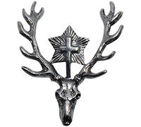 Pin's de chapeau avec cerf de Hubertus, insigne de chasse, bijou de chapeau pour costume traditionnel de chasseur de randonnée