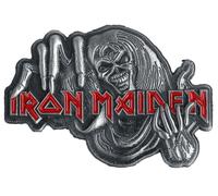 Iron Maiden - Pin's Number Of The Beast - Unisexe - Alliage Zinc - Gris/Rouge