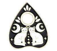 Pin's de sorcière et gothique : punk cœur, Ouija, soleil, lune, chat en émail, Klein, Métal non précieux