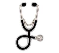 Pin's d'infirmière, broches médicales pour femmes, stéthoscope en émail, bijoux de vestes insigne, Klein, Métal non précieux