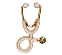 Pin's d'infirmière, broches médicales pour femmes, stéthoscope en émail, bijoux de vestes insigne, Klein, Métal non précieux