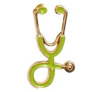 Pin's d'infirmière, broches médicales pour femmes, stéthoscope en émail, bijoux de vestes insigne, Klein, Métal non précieux