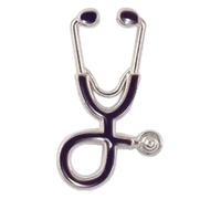 Pin's d'infirmière, broches médicales pour femmes, stéthoscope en émail, bijoux de vestes insigne, Klein, Métal non précieux