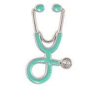 Pin's d'infirmière, broches médicales pour femmes, stéthoscope en émail, bijoux de vestes insigne, Klein, Métal non précieux