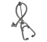 Pin's d'infirmière, broches médicales pour femmes, stéthoscope en émail, bijoux de vestes insigne, Klein, Métal non précieux