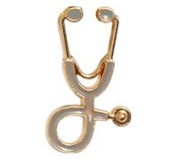 Pin's d'infirmière, broches médicales pour femmes, stéthoscope en émail, bijoux de vestes insigne, Klein, Métal non précieux