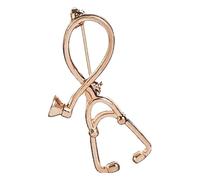 Pin's d'infirmière, broches médicales pour femmes, stéthoscope en émail, bijoux de vestes insigne, Klein, Métal non précieux