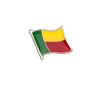 Pin's Drapeau Bénin Flottant - Béninois - Drapeaux - qualité de finition - Epingle - Broche - Badge - PINS AFRIQUE