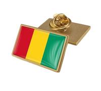 Pin'S Drapeau De La Guinée - Nouveauté, Drapeau Imprimé En Cristal, Épinglette Patriotique, Épingles À Drapeau National, Broche Souvenir, Cadeau Pour Hommes Et Femmes, Rectangle