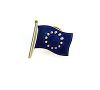 Pin's Drapeau Européen - Europe - Tony Et Paul, Made In France à Saumur FABRIQUE EN FRANCE par un maitre médailleur