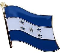 Pin's drapeau national du Honduras, Émail, émail