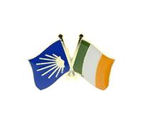 Pin's Drapeaux Jumelage Pèlerinage Saint Jacques De Compostelle Et Autre Pays - Jumelage - qualité de finition - Epingle - Broche - Badge - Jumelage et Fraternité