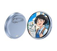 Pin's électronique d'anime avec écran tactile HD, affichage pixel numérique 2026, badge Kawaii personnalisé pour sacs à dos et conventions, pour un spectacle personnel unique Nouveau modèle