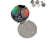 Pin's émaillés colorés, nouvelle roue colorée 2025 for artistes, jolis pins émaillés for cadeaux d'artistes peintres(B)