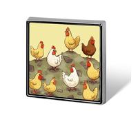 Pin's en alliage d'aluminium personnalisé avec inscription « A Brood of Chickens » - Mini broche classique - 1,8 x 1,8 cm - Pour sacs à dos, chapeaux, costumes, vestes, vêtements