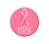 Pin's en émail avec ruban de sensibilisation au cancer du sein pour femme pour soutenir et promouvoir la détection précoce, 4.4cm, Fer