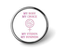 Pins en émail, pièces féministes, définition, droits reproductifs, boutons de jeans, pas d'utérus, pas d'opinion, protestation, femme, bouton, pin's abstraits, plus jamais ça, pour chapeaux, vêteme
