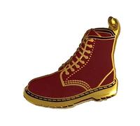 Pin's en émail pour botte de Doc Martin Bordeaux, taille unique, Métal