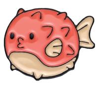 Pin's en émail : requin baleine, loutre, poisson sphérique, axolotl, lion de mer, Klein, Métal non précieux