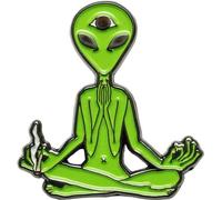 Pin's en émail - Zen Alien avec troisième œil ouvert, Émail, Sans pierre précieuse