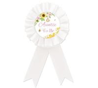 Pin's en fer blanc « Uncle To Bee » sur le thème « What Will it Bee » pour meilleur oncle, rosace blanche pour révélation du sexe, cadeaux pour fête prénatale sur le thème des abeilles, fer blanc,