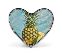 Pin's en forme d'ananas frais - Broche tendance exquise - Boutons personnalisés - Épingles à boutons uniques en forme de cœur - Boutons en métal pour sac à dos, chapeau, sac, veste