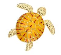 Pin's en forme de tortue sculptée complexe - Léger - Pour anniversaire, anniversaire de mariage - Design moderne, taille unique, Comme décrit