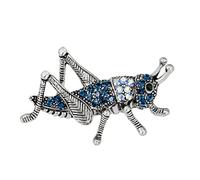 Pin's en forme d'insecte avec strass bleus pour décoration de vêtements