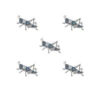 Pin's en forme d'insecte avec strass bleus pour décoration de vêtements, Show Description, Plastique, comme description