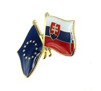 Pin's en métal avec drapeau de la Slovaquie Union européenne, Métal