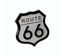 Pin's en métal émaillé avec inscription « Route 66 »