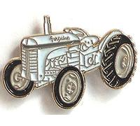 Pin's en métal émaillé Motif tracteur de ferme vintage Bleu