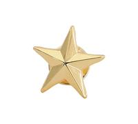 Pin's en métal en forme d'étoile à cinq branches - Bijoux de décoration de costume - Badge étoile à cinq branches en métal, G, Comme décrit