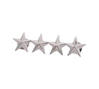 Pin's en métal en forme d'étoile à cinq branches pour col et épaule, pour femmes, hommes, bijoux, décorations de costume, 73*20mm, Métal, Pas de gemme