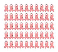 Pin's en métal pour la sensibilisation au cancer du sein avec ruban pour la sensibilisation au cancer du sein