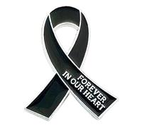 Pin's en ruban coloré Stop The Violence - Accessoire élégant pour femme - Cadeau de Noël, Métal