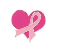 Pin's en ruban de sensibilisation au cancer du sein - Pour pull et col - Pour femme - Décoration de vêtements - Pour le jour du sein international - Décoration de vêtements - Pour soins féminins