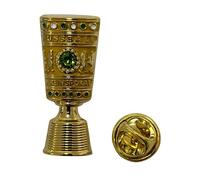 Pin's épinglette coupe DFB pour homme 3D coupe demi-trophée 30 mm, en métal, miniature, article de fan de football, produit officiel DFB produit de sport, produit miniature réplique badge, Cuivre