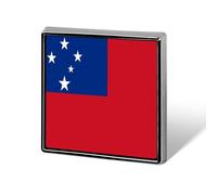 Pins et boutons à l'effigie du drapeau national de l'État indépendant des Samoa - Pins personnalisés carrés/cercles/cœurs