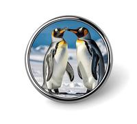 Pin's fantaisie en forme de jeune pingouin avec de la neige, épingle à revers, broche, cravate, bijoux, décoration pour chapeaux, vestes, chemises