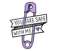 Pin's féministe en émail pour les amateurs de vin, Klein, Métal non précieux