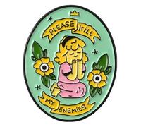 Pin's féministe en émail pour les amateurs de vin, Klein, Métal non précieux