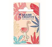 Pin's - GRAINE CREATIVE - Flamant rose - Mixte - Rose - Personnalisable