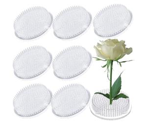 Pin's grenouilles à clipser - Porte-fleurs rond transparent pour arrangements - Portable - Décoration de jardin - Pour fixer des fleurs - Porte-stylo transparent pour arrangements floraux