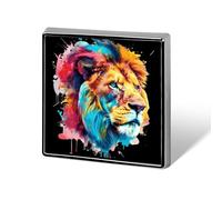 Pin's humoristiques en forme de lion aquarelle, badge, broche, chapeau, vêtements, sac, bijoux pour hommes et femmes