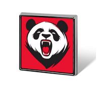 Pin's humoristiques en forme de panda géant en colère, broche, badge, chapeau, vêtements, sac, bijoux pour hommes et femmes